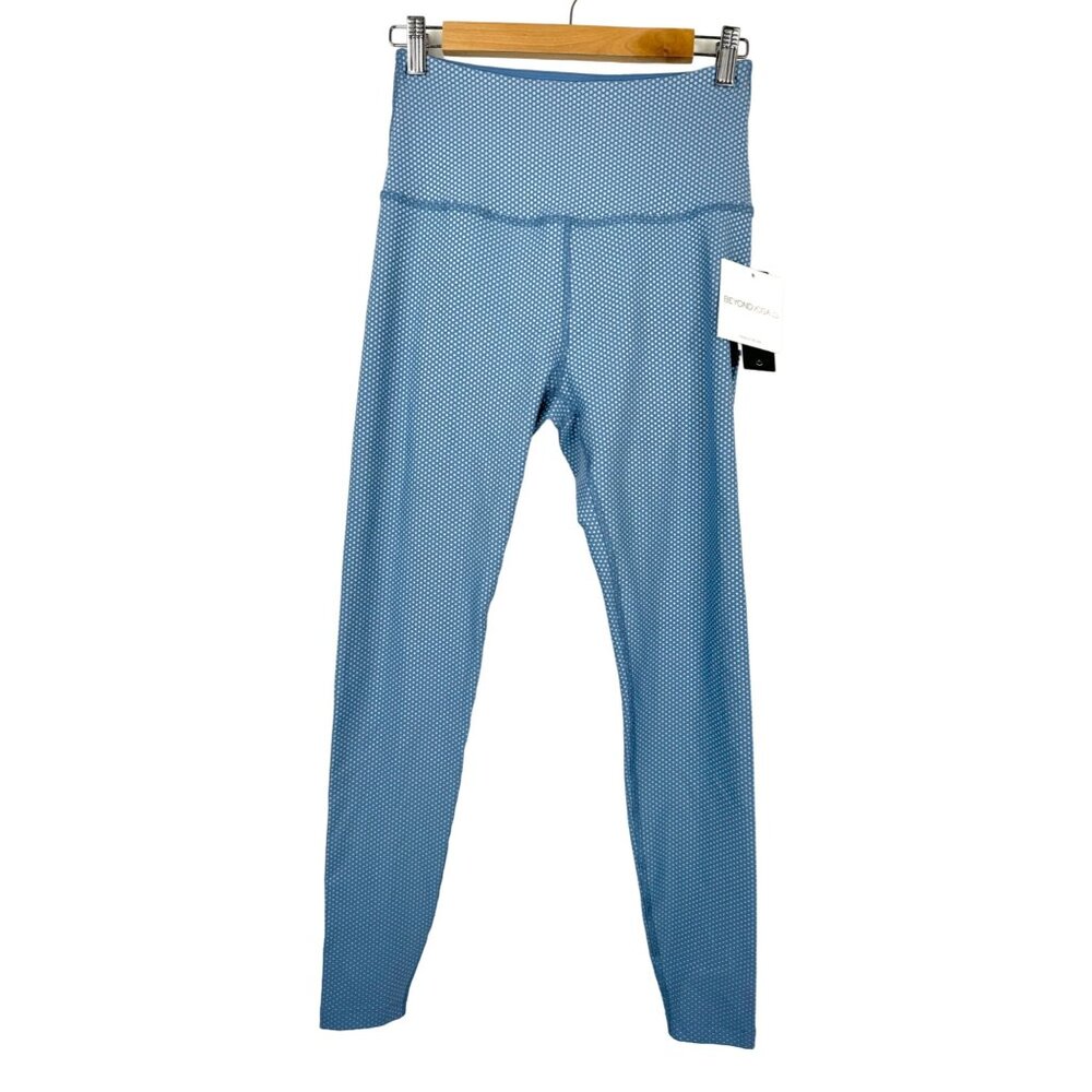 Beyond Yoga Spot On high waist victory slate spot active sz L blue